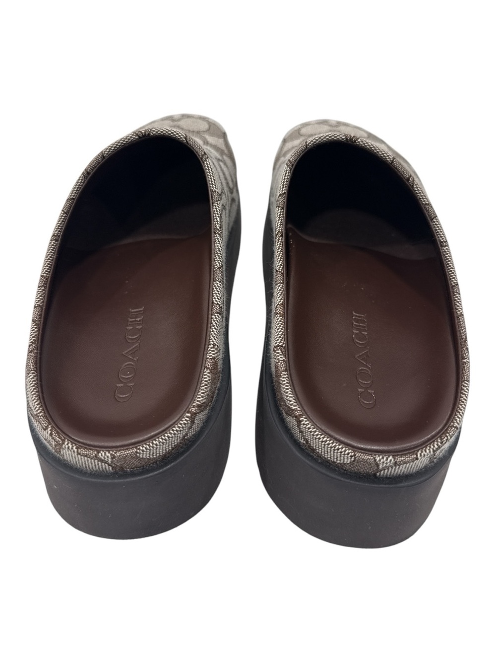 Coach Link Mule In Signature Jacquard size 6 - Picture 6 of 8